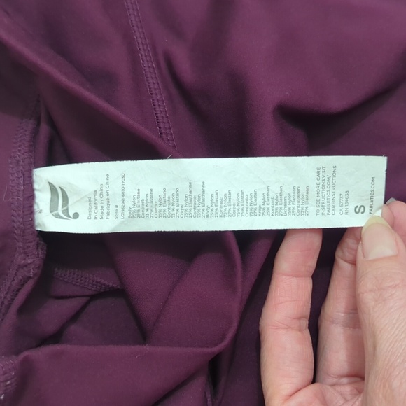 Fabletics Trinity Motion365® High-Waisted Legging, Color Burgundy Size S - Picture 13 of 16